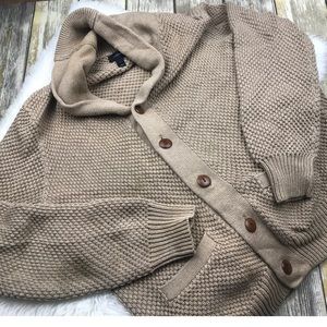 J. Crew Cotton Shawl Cardigan Medium
